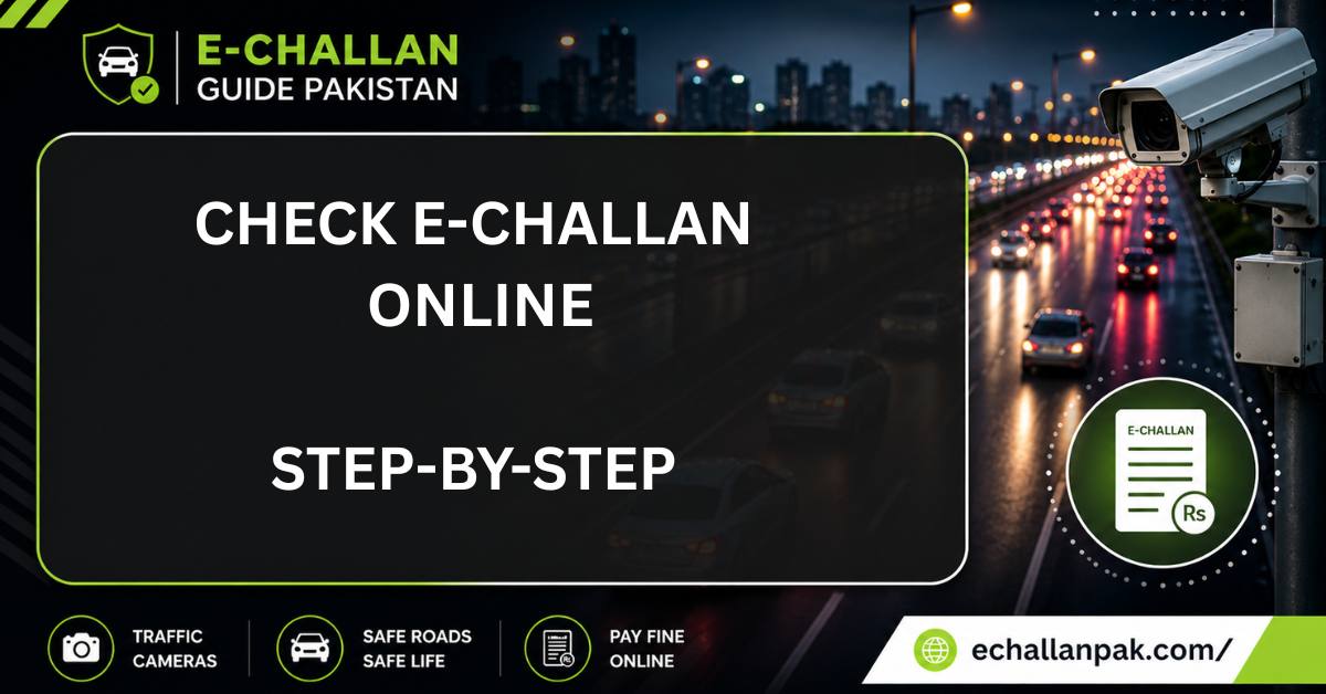 How to Check E-Challan Online in Pakistan (Step-by-Step Guide)