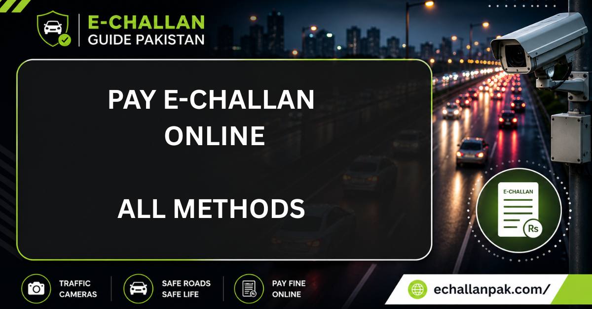 How to Pay E-Challan Online in Pakistan (All Methods)