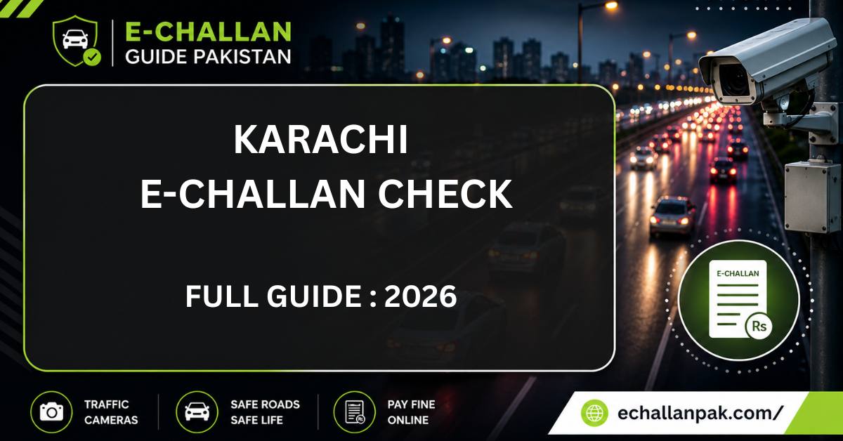 Karachi E-Challan Check Online – FullGuide for 2026