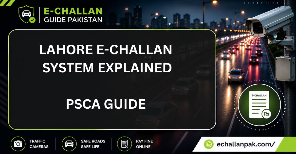 Lahore E-Challan System Explained (PSCA Guide)