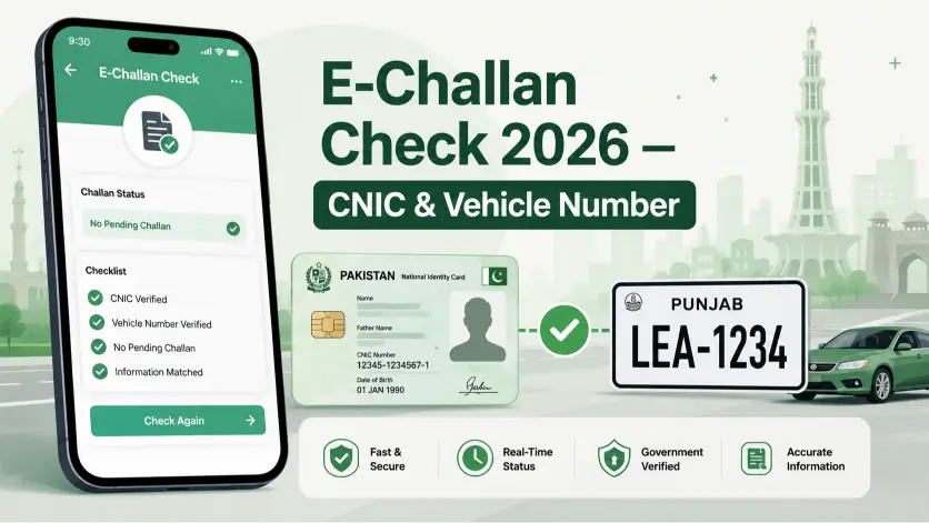 Do You Need Your CNIC to Check an E-Challan in Pakistan? (No, Usually Not)