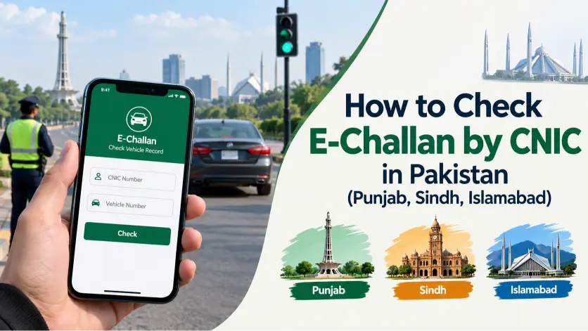 How to Check E-Challan by CNIC in Pakistan (Punjab, Sindh, Islamabad)