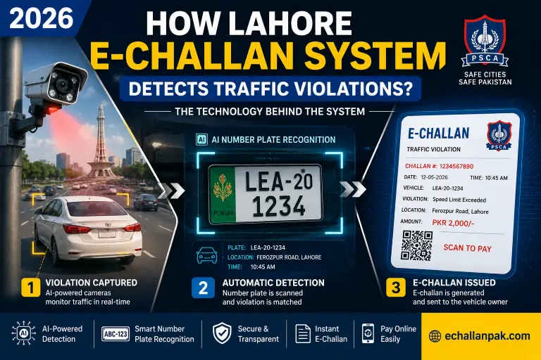 How PSCA’s Camera System Actually Detects & Issues E-Challans in Lahore (Behind the Scenes)