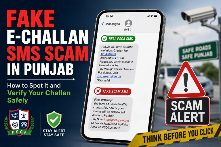 Fake E-Challan SMS Scam in Punjab: How to Spot It and Verify Your Challan Safely