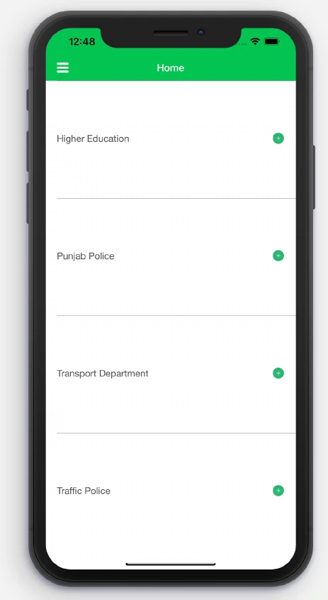 Epay Punjab app Screen Short step 1