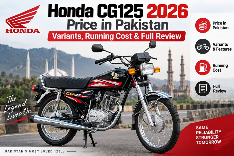 Honda CG125 2026 Price in Pakistan – Variants, Running Cost & Full Review